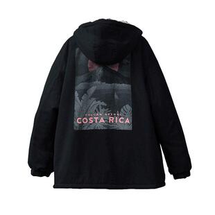 冬季新款羊羔毛棉服男加绒加厚外套ins棉衣中长款男生少年带帽潮
