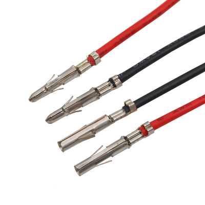 63080公母对插端子线 电梯插头连接线 单头 另一头镀锡 6.3mm间距