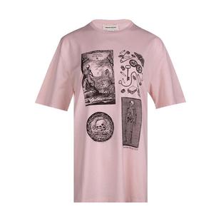 ALEXANDER MCQUEEN亚历山大麦昆女士骷髅头短袖T恤女特卖XY