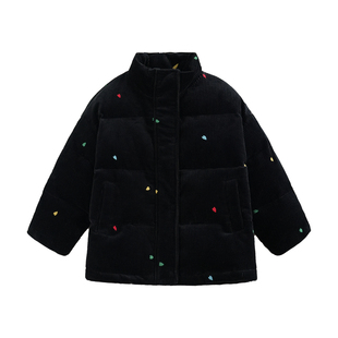 砚台家童装男童棉服套装冬装灯芯绒衬衫宝宝马甲儿童加绒加厚外套