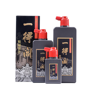 一得阁正品墨汁精制云头艳小瓶大瓶100g250g500g1000毛笔书法书画国画专用文房四宝练习练字高级砚台墨水礼物