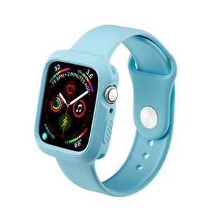 适用apple watch7运动表带iwatch表带3/4/5/6/SE代硅胶苹果智能手表保护套42mm38男女iphone series40/44表带
