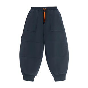 miniFad原创设计童装男童卫裤秋冬裤子外穿宽松休闲儿童运动裤潮