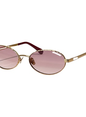 欧美椭圆优雅精致女防晒气质墨镜