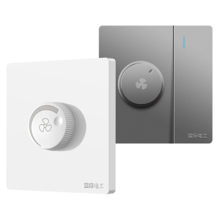 86型家用风扇调速开关吊扇排风扇旋钮调节器面板无极调速器变速器