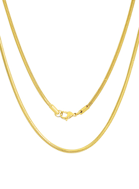 小众设计感金色蛇骨链不锈钢镀金