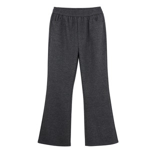 FF BLUE 首尔之冬 3色百搭加绒微喇裤女秋冬休闲修身显腿长运动裤