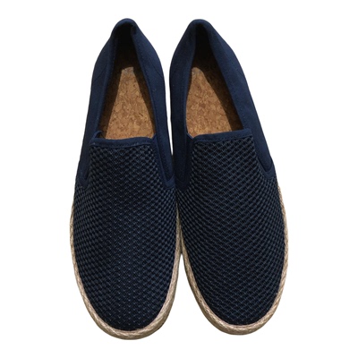 出口欧美一脚蹬麻底男鞋特大码