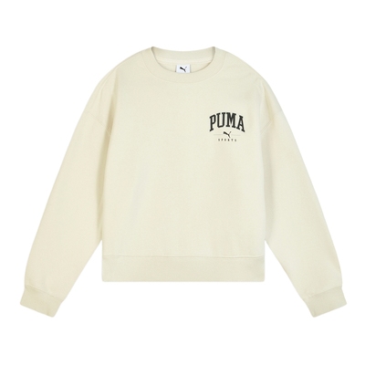 PUMA彪马卫衣秋季新款女子宽松简约落肩休闲运动套头衫692905-87