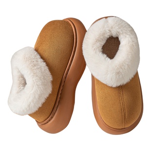 加绒雪地靴女外穿厚底2025年冬季新款皮毛一体短筒靴加厚防滑棉鞋