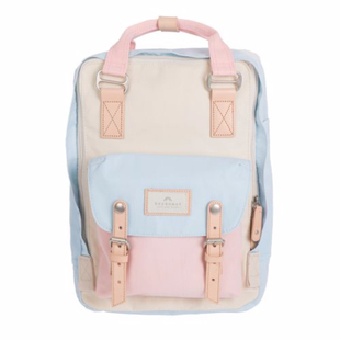 Doughnut都乐甜甜圈双肩包电脑包樱花粉红玫瑰超轻书包粉色大容量