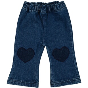 Shinyee▲louis louise aw23儿童爱心微喇裤牛仔裤灯芯绒长裤