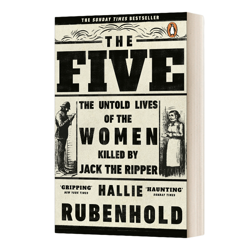 英文原版 The Five 生而为女 开膛手杰克案女性被忽视的生活 海莉·鲁本霍德 英文版 进口英语原版书籍