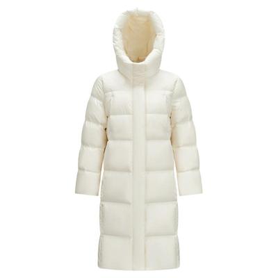 森马90绒子三防抗静电长羽绒服女