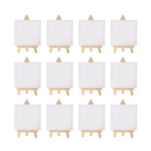 inch Mini Easel 12pcs inchx3 Canvas Artists