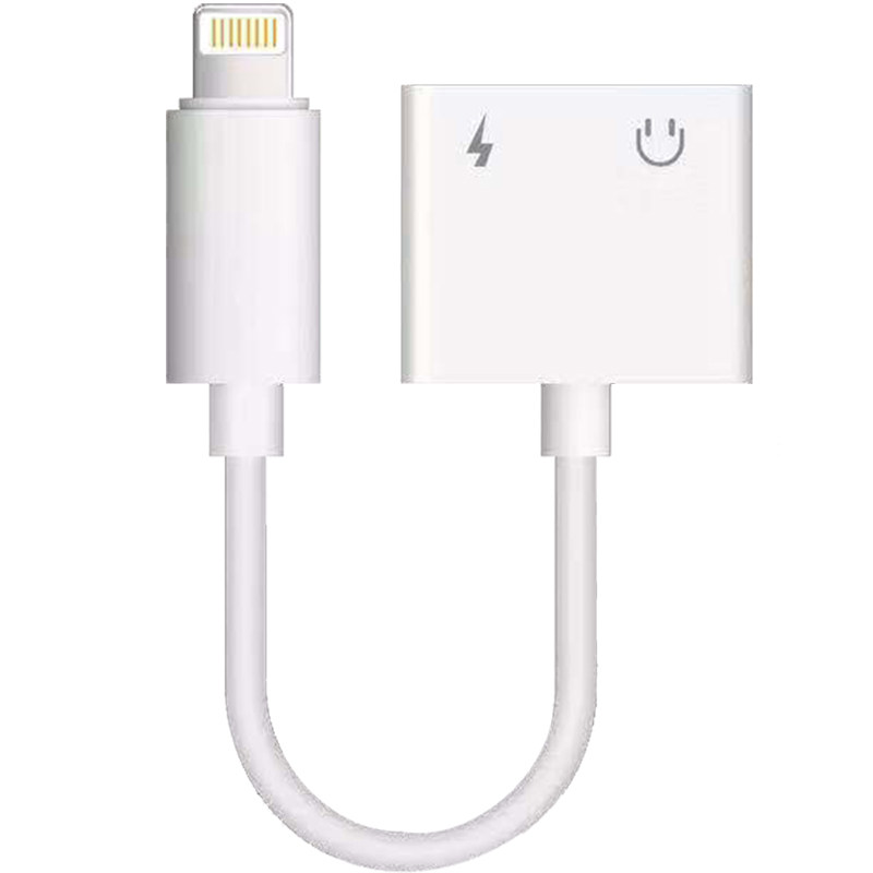 直播接声卡转换器正品iphone/14/13/12/11/8plus/x耳机转接头充电二合一支持U盾无线麦克风