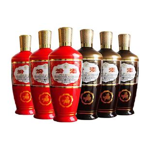 汾酒42度出口型摩登棕500ml*3瓶+53度出口型炙热红500ml*3瓶白酒