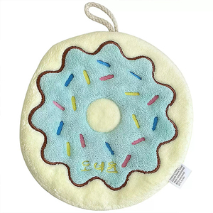 可爱擦手巾挂式吸水加厚卫生间卡通擦手帕毛巾洗手小方巾厨房抹布