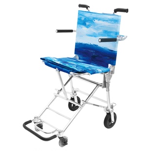 中进智行客登机宝207铝合金轮椅折叠便携小型旅游代步手推助行器