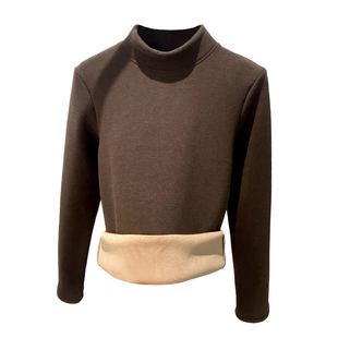 猫人半高领加绒加厚打底衫女2025新款内搭一体东北保暖上衣秋冬季