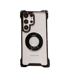 简约适用三星Galaxys s24ultra手机壳s25+带挂绳s23plus斜挎肩带s26U挂脖A35防摔a55软透明a56保护壳磁吸充电