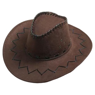 次仁拉索藏族舞蹈帽子民族舞跳舞专用礼帽表演演出道具西部牛仔帽