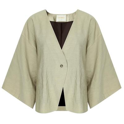 COCOBELLA奢感蝙蝠袖短款西装