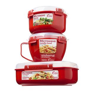sistema保鲜盒微波炉专用蒸饭盒新西兰进口上班家用蒸蛋泡面碗