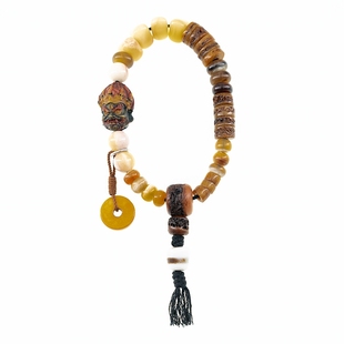 卡杰格朵.原创设计天然牦牛骨驼骨多宝骨手串藏式藏传珠串手链