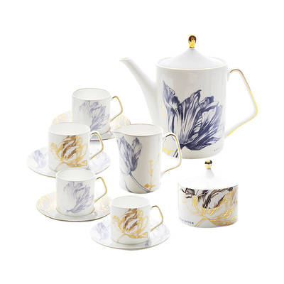 RoyalDutch郁金香骨瓷咖啡杯套装