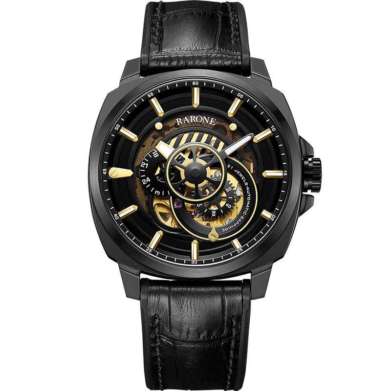情人节礼物丨Rarone雷诺手表男款镂空自动机械腕表大表盘潮流学生