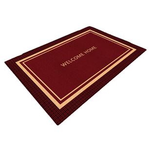 轻奢门垫入户门地垫室内脚踏垫红色进门脚垫子耐磨定制门口地毯垫