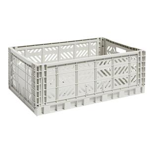 sort丹麦HAY可折叠彩色收纳篮塑料筐北欧整理收纳框COLOUR CRATE