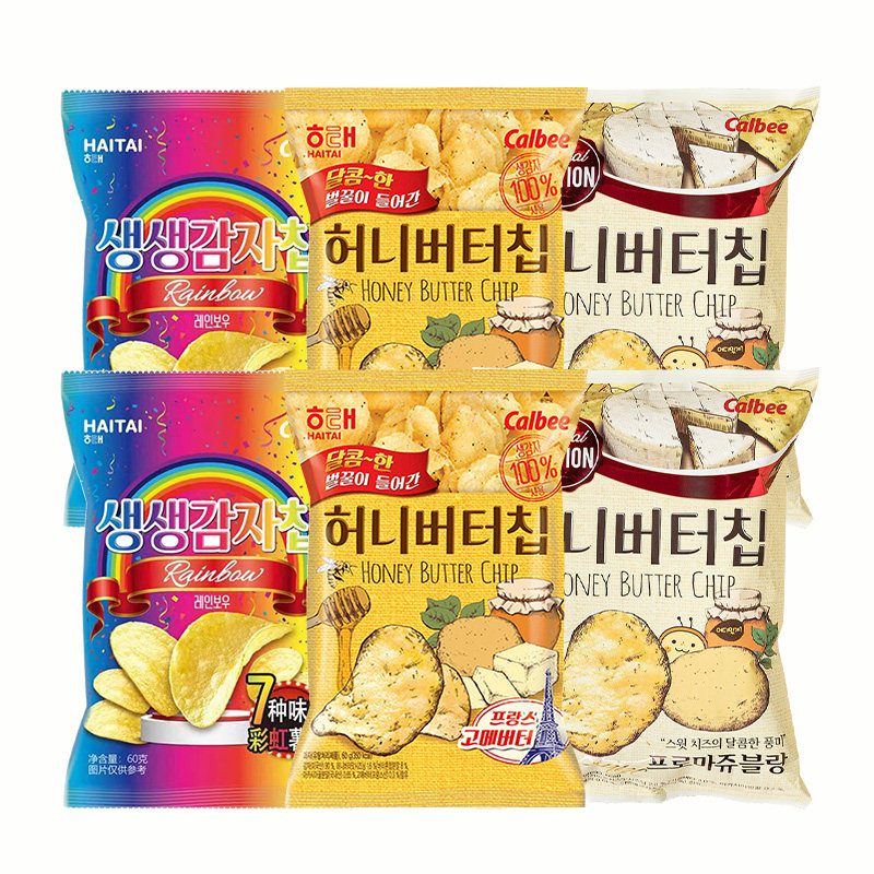 【自营】韩国进口海太蜂蜜黄油薯片张艺兴同款薯片卡乐比膨化零食