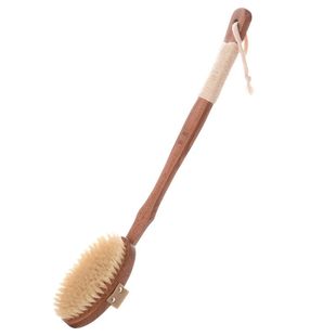 长柄洗澡刷猪鬃沐浴刷软毛搓泥搓背刷子搓澡巾后背干刷神器身体刷