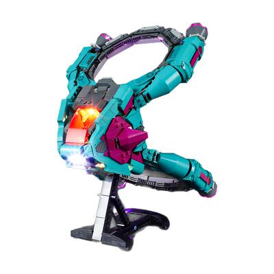 YEABRICKS适用乐高漫威超级英雄76255灯饰 新守护者飞船LED灯光组