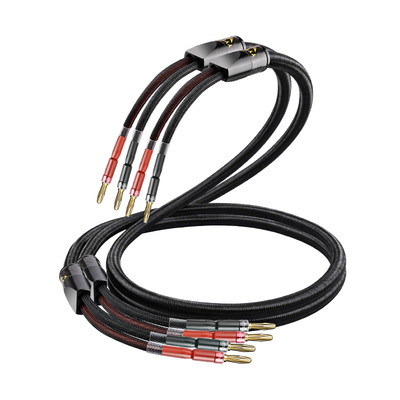 YYTCG香蕉头喇叭线HiFi专用功放