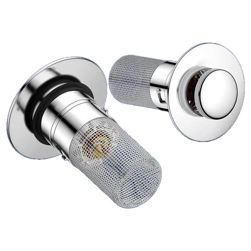 洗手盆脸盆漏水塞子面盆弹跳芯按压式配件防臭过滤通用下水器滤网