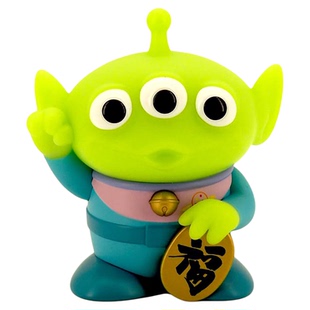 URDU福部屋迪士尼玩具总动员盲盒招财三眼仔周边摆件手办金银铜色