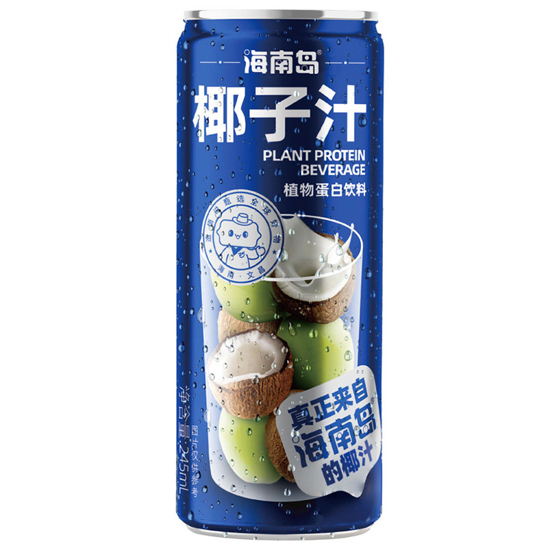 海南岛牌椰汁245ml*6罐椰子汁