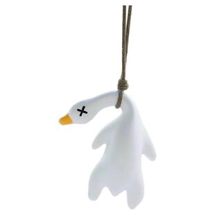 紫外线变色烤鸭挂件温感变色烧鸭挂件包包挂饰汽车手机创意钥匙扣