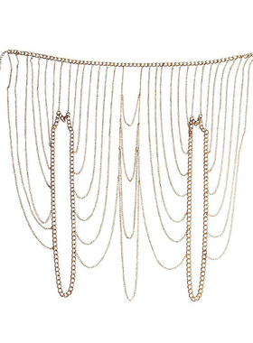 肩膀项链欧美性感身体链多层男女