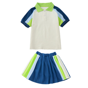 六一幼儿园园服夏款小学生校服儿童毕业服装运动会夏季学院风班服