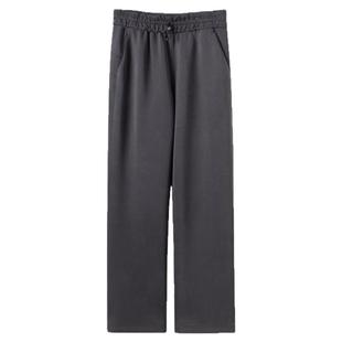 JIUOOJIU高腰休闲裤早秋运动直筒宽松垂坠感绳带百搭卫裤运动裤女