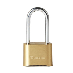 密码大号挂锁防盗仓库户外防水防锈黄铜锁头宿舍柜子大门加长挂锁