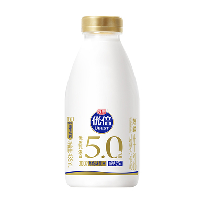光明5.0优倍超鲜纳滤牛乳鲜牛奶435ml低温奶日期新鲜早餐鲜奶
