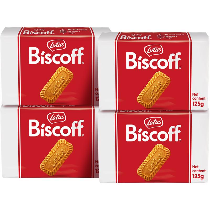 Lotus Biscoff和情比利时进口焦糖饼干办公室咖啡曲奇零食500G