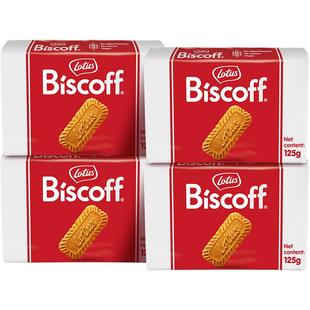 LotusBiscoff比时咔和情进口焦糖饼干咖啡曲奇零食伴手礼125g