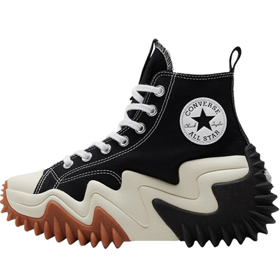 匡威帆布鞋女鞋Run Star Motion松糕底运动鞋未来电波板鞋171545C