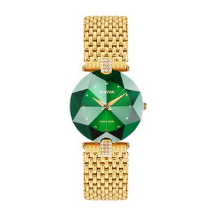 jowissa瑞士进口名牌手表女绿表盘绿水鬼奢华女式小绿表新年礼物